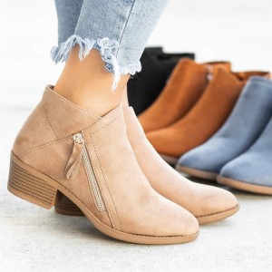 zip ankle boots